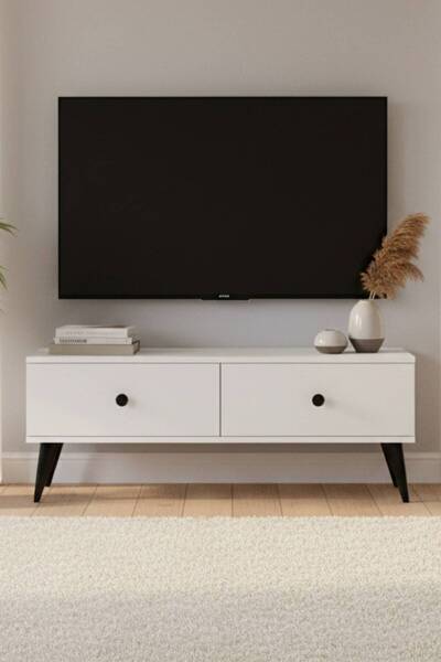YUMEDİ DESİGN TSA1202B - DÜNDAR TV STAND , TV SEHPASI 120CM BEYAZ