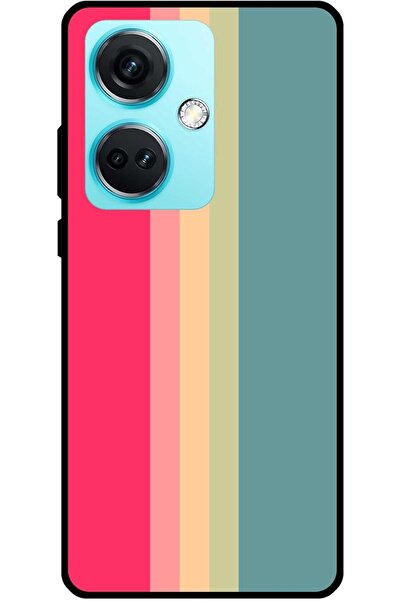 Generic Mobile Phone Case Designed with Vertical Lines in Colorband Pattern for OnePlus Nord CE3