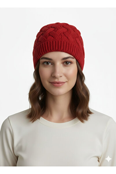 STELLA VESTİNO Double Layer Thick Knit Beanie - Soft Textured Winter Knit Beanie