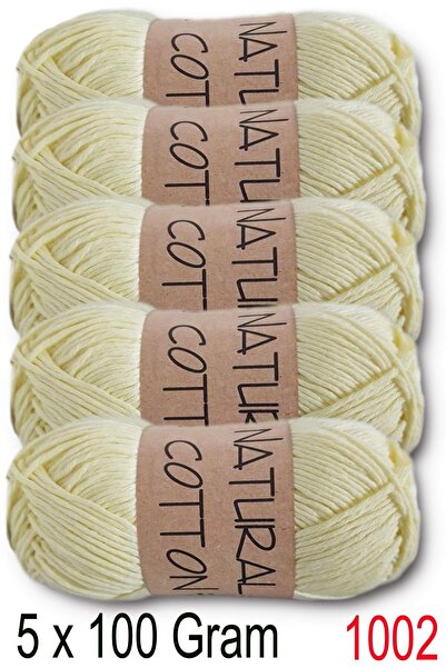 Diva İplik Diva Natural Cotton 1002 Soft Yellow (Pack of 5)