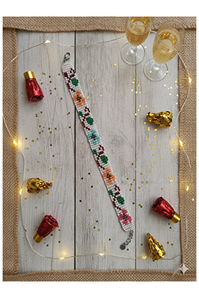 Namaste Vintage New Year Themed Handmade Beaded Bracelet