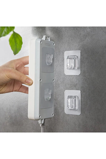 Marsilyan 20 τεμάχια διαφανών κλιπ διπλής όψης με αυτοκόλλητο κούμπωμα για στ...