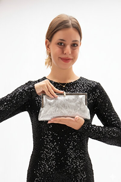 Nemesis Shoes Renira Women's Evening Dress Handbag Silver