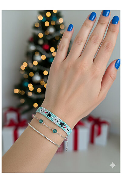 Namaste Vintage New Year Themed Handmade Beaded Bracelet