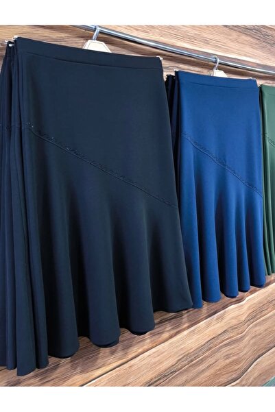 Moda81 İTHAL SKUBA VALONLU ETEK
