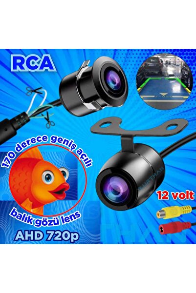 Navigold 170'' GENİŞ AÇI BALIK GÖZÜ AHD 720P KELEBEK KAMERA ÖN YAN VEYA ARKA ...