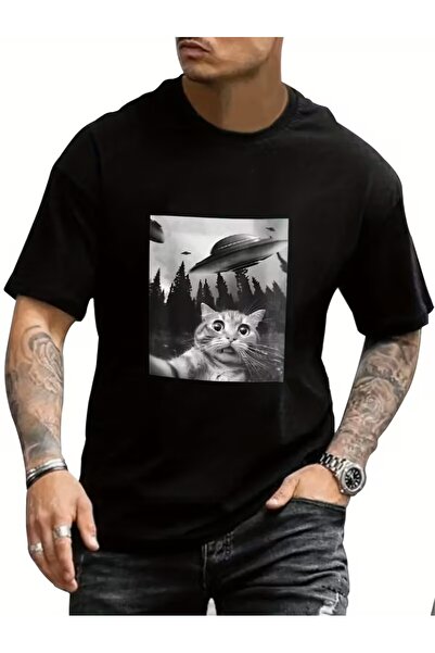 LELVANİ Χαριτωμένο μπλουζάκι με στάμπα γάτας