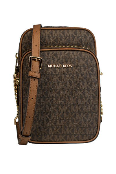 Michael Kors KADIN OMUZ ÇANTASI Crossbody 35F1GTVC2B-brown kahve