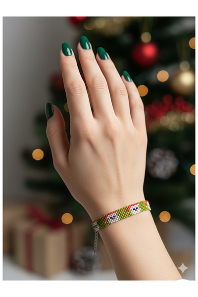 Namaste Vintage New Year Themed Handmade Beaded Bracelet