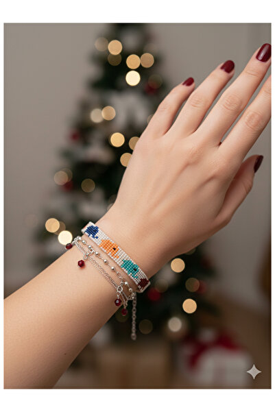 Namaste Vintage New Year Themed Handmade Beaded Bracelet