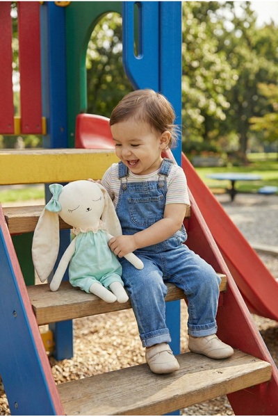 Fiyonka Water Green Jumpsuit Bunny Girl Cloth Doll – Safe & Soft Toy