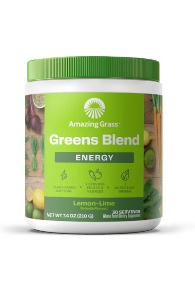 Amazing Grass , Greens Blend, Energy, Lemon Lime