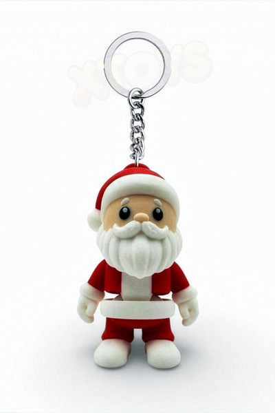 Xtoys سلسلة مفاتيح لطيفة على شكل شجرة سانتا كلوز وزينة للشجرة وهدية لعيد المي...