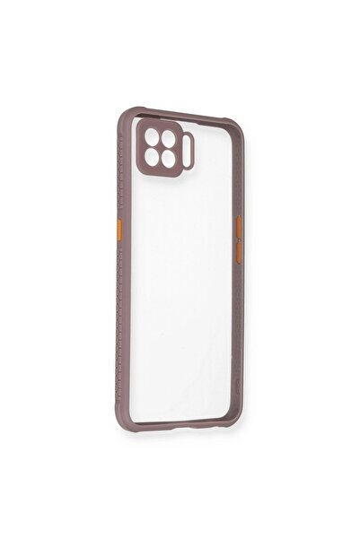 Marsilyan Oppo A73 Case Miami Transparent Silicone - Light Purple