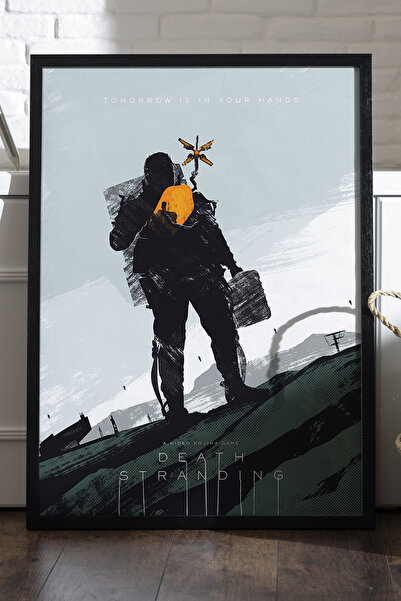 Duvarda Death Stranding crni drveni uokviren poster, dekorativna zidna slika ...