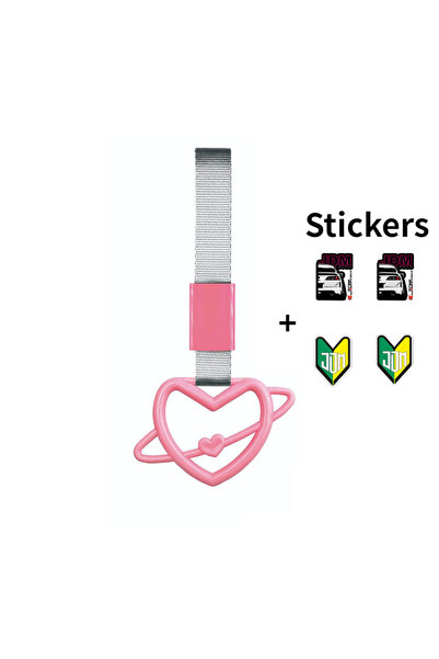 Choice4 حزام يد وردي اللون بتصميم JDM لمقبض القطار أو الحافلة، قطعة واحدة، خا...