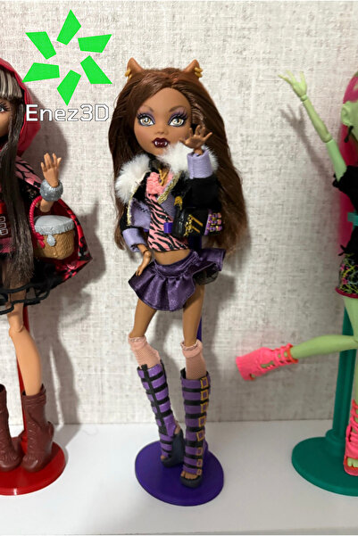 Enez3D Monster High Uyumlu Stant (Figürler Dahil Değildir Sadece Stant)