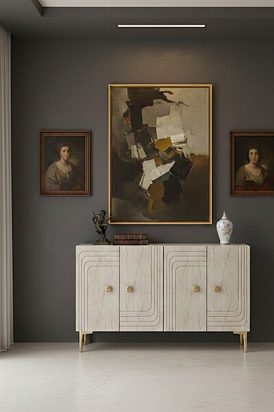 zetuna home KA1209BTG KONSOL, ÇOK AMAÇLI DOLAP, KAHVE KÖŞESİ VE TV SEHPASI BE...