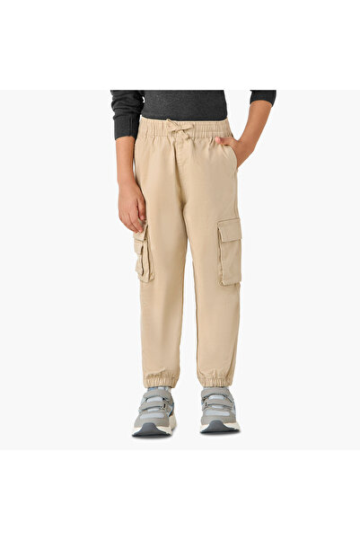 Juniors السراويل البضائع الصلبة مع جيوب