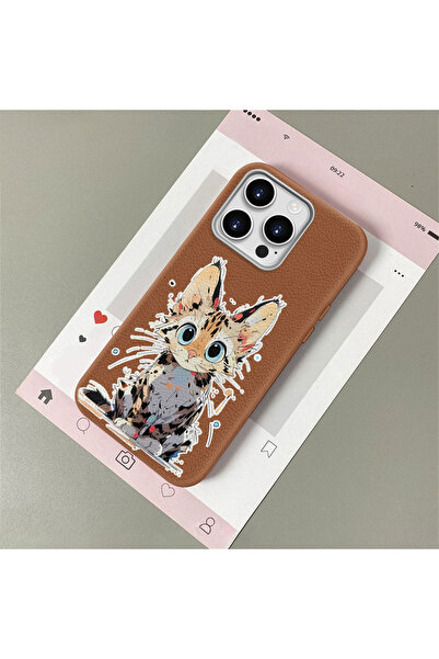 Hontinga iPhone 12 Pro Compatible Leather Texture Anti Fall Soft Silicone Pho...