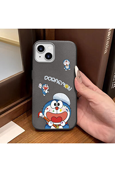 Hontinga iPhone 13/14 Compatible Phone Case Leather Texture Anti Fall Soft Si...