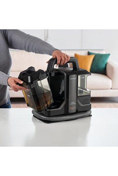 Kenwood مكنسة كهربائية للتنظيف الفوري، 750 واط، خزانان، 3 في 1 للتنظيف الرطب والجاف، تصميم مدمج، SCP100.000GY، أسود