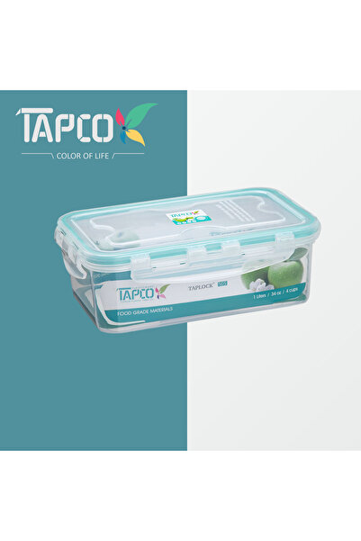 TAPCO Rectangular Plastic Food Container 1000 ml