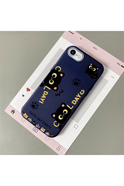 Hontinga iPhone 7/8/Se 2020 2022 Compatible Leather Texture Anti Fall Soft Si...