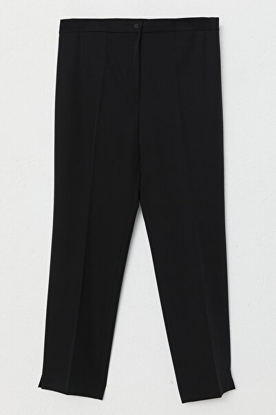 Nihan Büyük Beden Boru Paça Pantolon Siyah