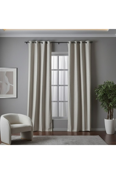 VELMORE 2-Piece Elegant Window Curtains – 140x240 cm Grommet Top Panels