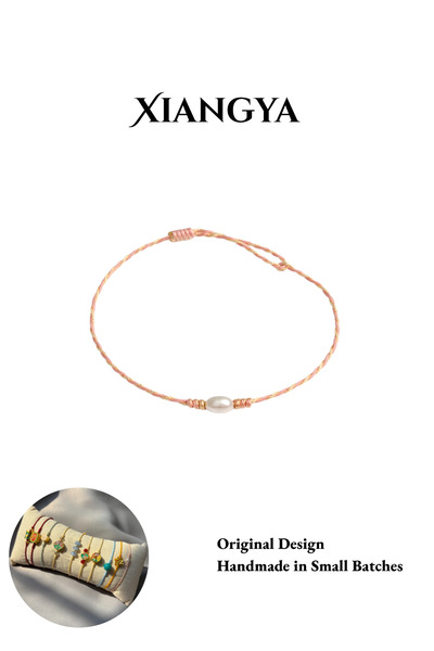 XIANGYA String Bracelet Friendship Bracelet Lucky Protection | Cord Adjustable | Pink