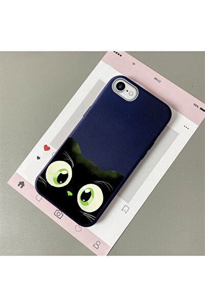 Hontinga iPhone 7/8/Se 2020 2022 Compatible Leather Texture Anti Fall Soft Si...