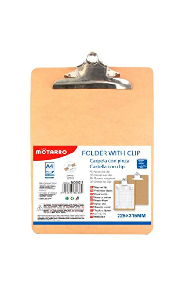 MOTARRO A4 Writing Pad Folder with Clip MQ002-2 - Memo Organizer, Paper Storage & Clipboard