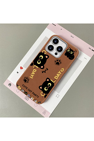 Hontinga iPhone 12 Pro Compatible Leather Texture Anti Fall Soft Silicone Pho...