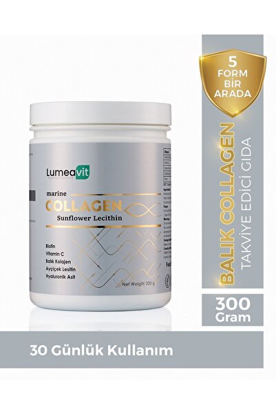 LUMEAVİT Marine Collagen Balık Kolajeni Hyaluronik Asit & Vitamin C, Biotin, ...