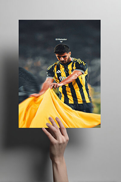 Metalino Marco Asensio El Matador Taraftar Metal Poster – Sarı Lacivert Dekor...