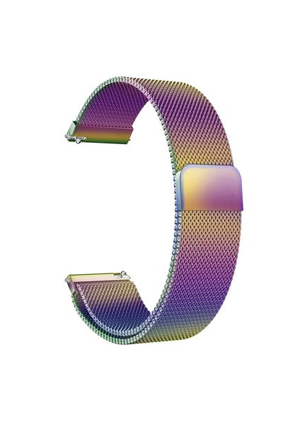 redmud teknoloji حزام متوافق مع Amazfit GTS 2، حزام شبكي معدني بمغناطيس قوي م...