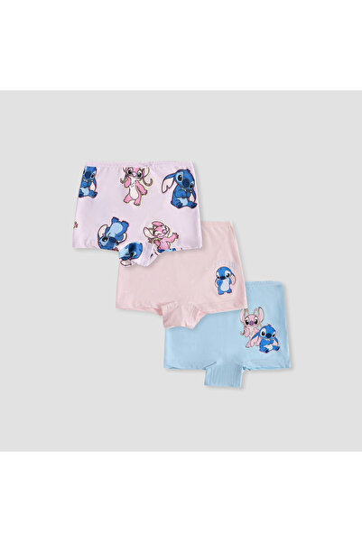 Disney Stitch and Angel Print Boxer Briefs - Set of 3