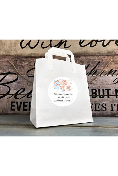 Invitatii Originale Punga botez GEMENI URSULETI - set 20 buc