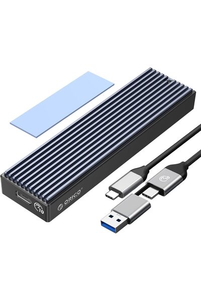 Orico M.2 NVMe SATA SSD Enclosure, USB 3.1 Gen 2 (10 Gbps) to PCI-E SSD Case Support UASP for Size 2