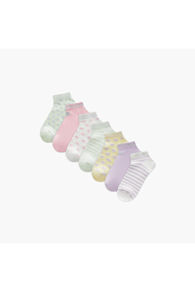 Juniors Assorted Ankle Length Socks - Set of 7