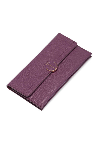 Tergan Mor Hakiki Deri Kadın Cüzdan - S1CB00005820-C48