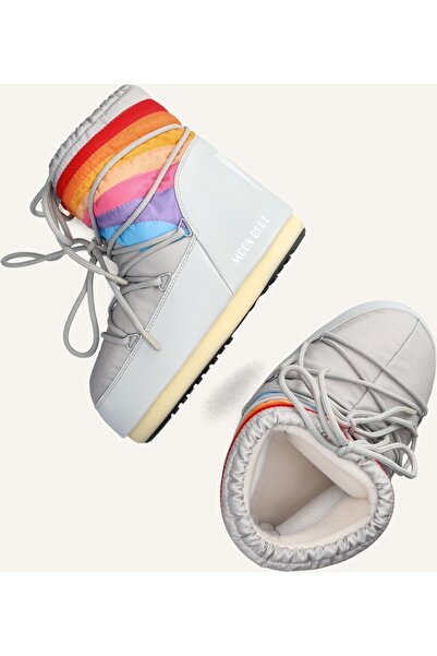 MOON BOOT Mb Icon Rainbow Gray Snowboot Rainbow Color Women's Short Boots Gray