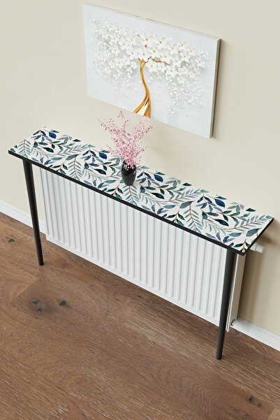 Hediyeler Kapında "Blue Garden"Petek Üstü Raf Modern 2 Ayaklı Dresuar Kalorif...