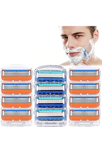 Bukela Performance (12 pieces/set + five-layer razor blades) - Dark blue Zhishun [5-layer 4-blade] + Orange