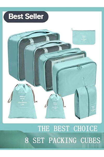 Bukela Storage bag set 8-piece set - Bright blue