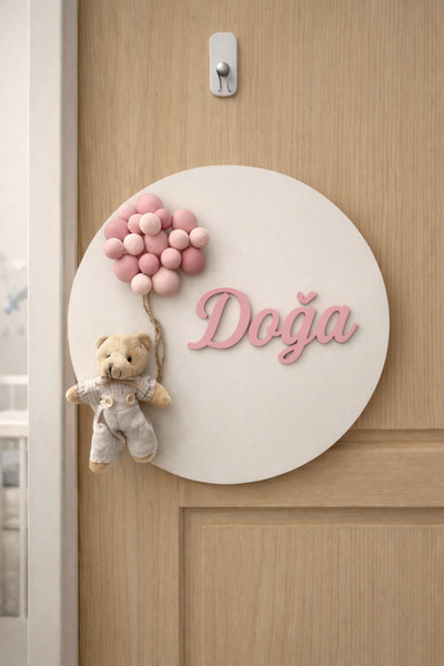 DOALİNE BEBEK KAPI VE DUVAR SÜSÜ (İstediğiz ismi yazıyoruz)