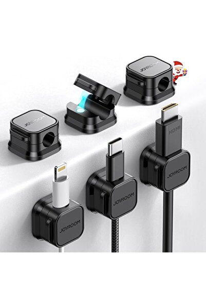 Arabest 6 Pack Magnetic Cable Clips [Cable Smooth Adjustable] Cord Holder, Under Desk Cable Management