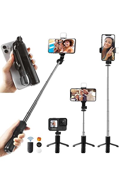 Generic Mini Selfie Stick Tripod, Extendable 3 in 1 Selfie Stick Tripod with Remote