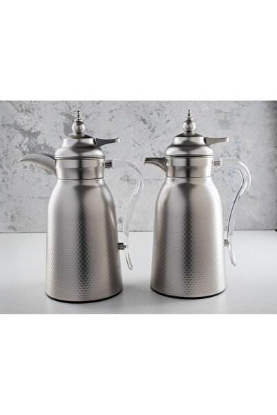 AWANY PLUS Alaa Luxury Thermos Set, Keeps Heat Hot for 18 Hours, 1 Liter Capacity for Tea and 1 Liter Capacity for Coffee